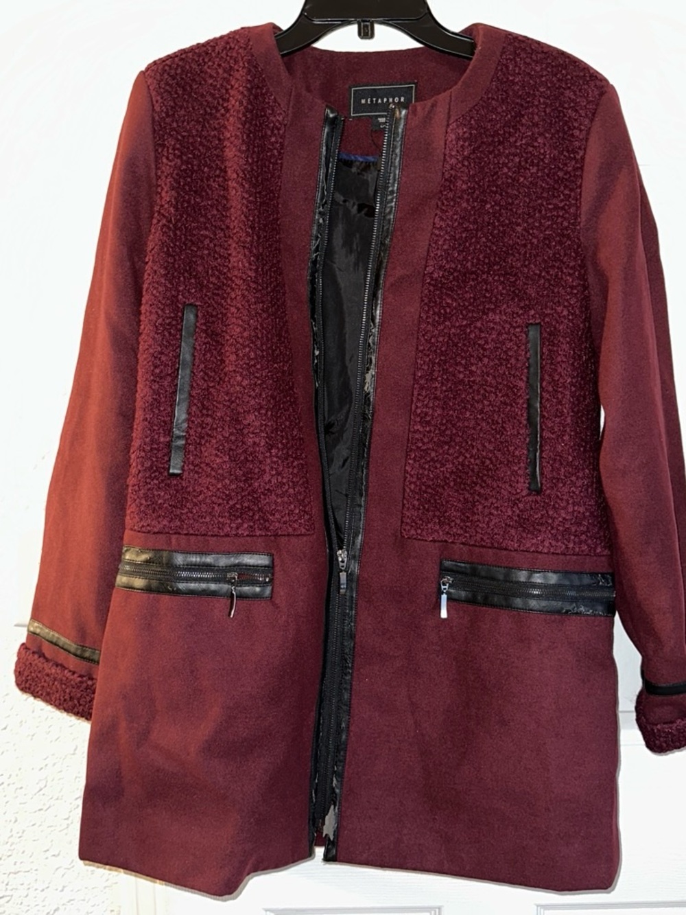 Metaphor Women's Burgundy Jacket
